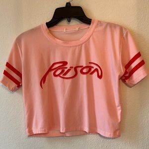 COPY - “Poison” graphic crop top